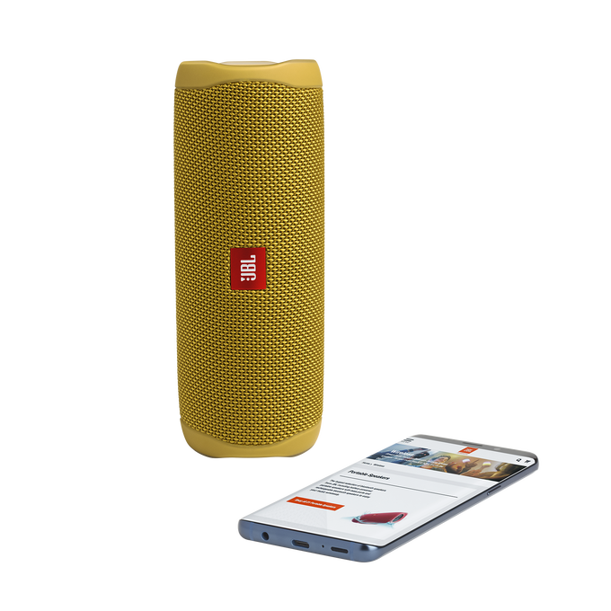 JBL Flip 5 - Mustard Yellow - Portable Waterproof Speaker - Detailshot 2 image number null